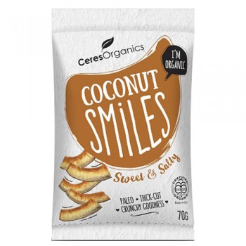 Organic Coconut Smiles, Sweet & Salty 70g image