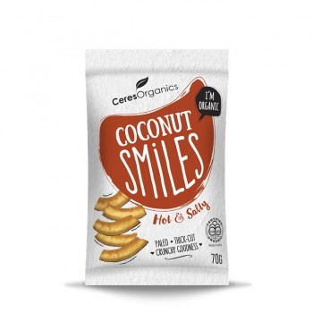 Organic Coconut Smiles, Hot & Salty 70g image