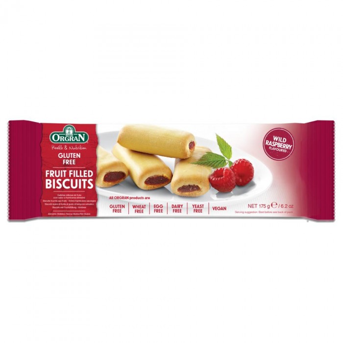 Wild Raspberry Fruit Filled Biscuits 175g image