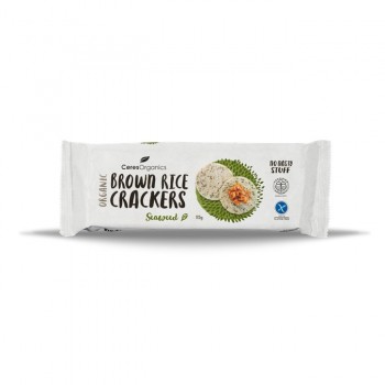 Organic Brown Rice Crackers Seaweed 115g image