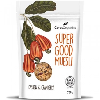 Organic Super Good Muesli, Cashew & Cranberry 700g image