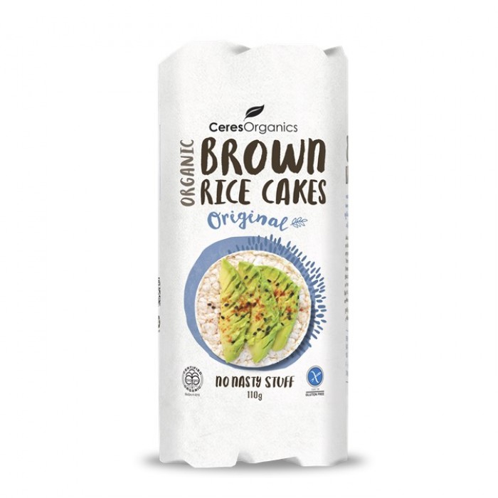 Organic Brown Rice Cakes, Original 110g image