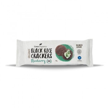 Organic Black Rice Crackers, Original image